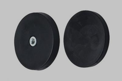 Flat Internal Thread Rubber Coated Pot Magnets