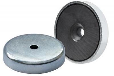 Countersunk Ferrite Pot Magnets