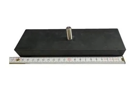 Rectangular External Thread Rubber Coated Magnets